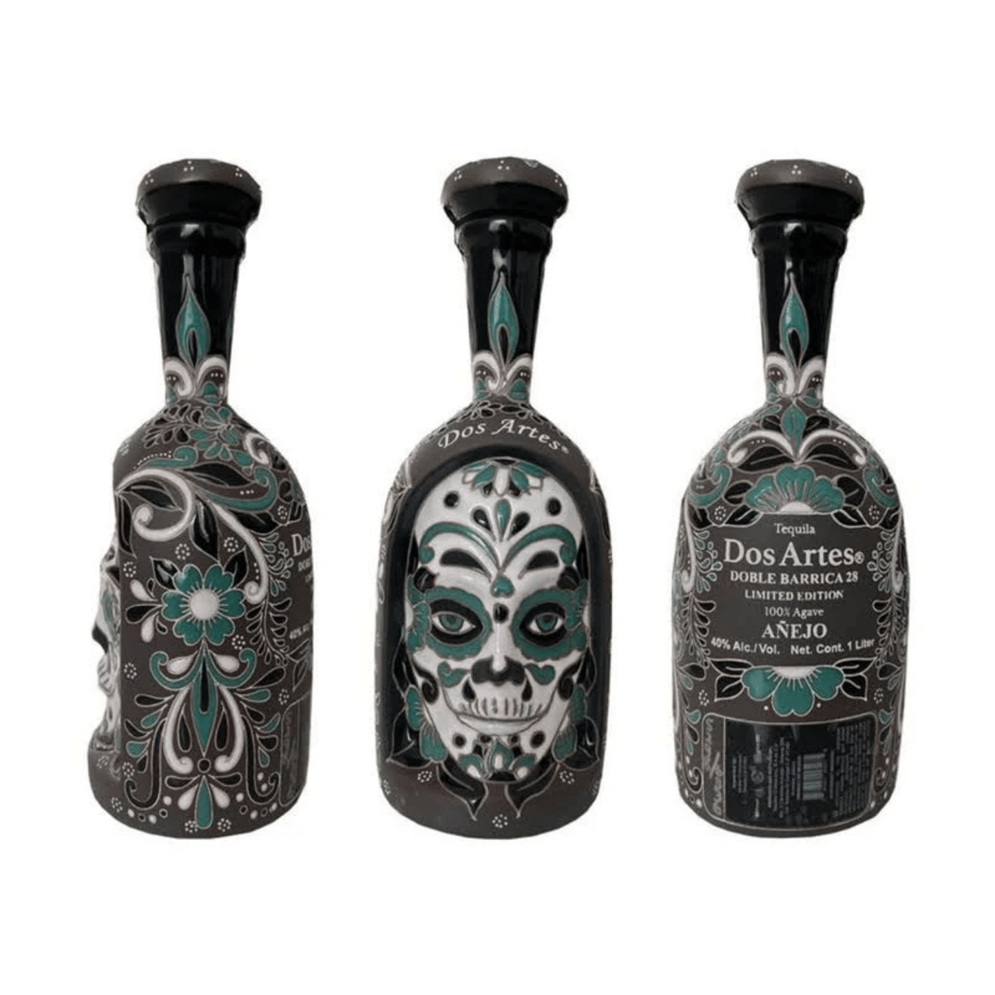 Dos Artes Day of the Dead Skull Doble Barrica Añejo Tequila 2025 Limited Edition 1L - Liquor On Broadway