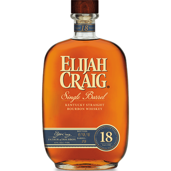Elijah Craig 18 Year Single Barrel Bourbon 750ml bottle