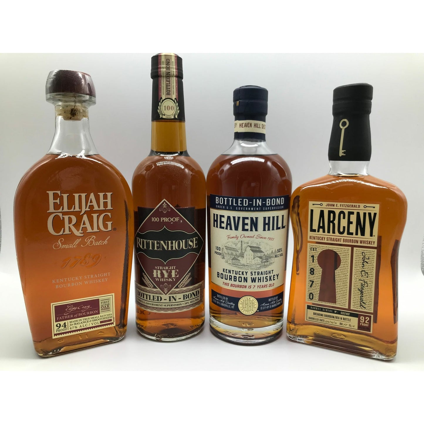 Elijah Craig Small Batch, Rittenhouse, Heaven Hill, and Larceny - Liquor On Broadway