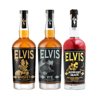 Elvis Whiskey Trio Collector’s Edition 3 Pack (3 x 750ml) front bottle