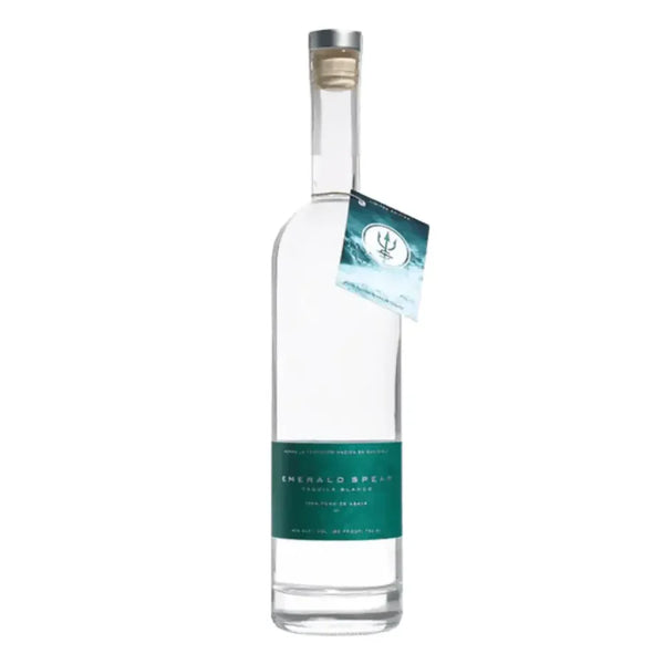 Emerald Spear Tequila Blanco 750ml front bottle