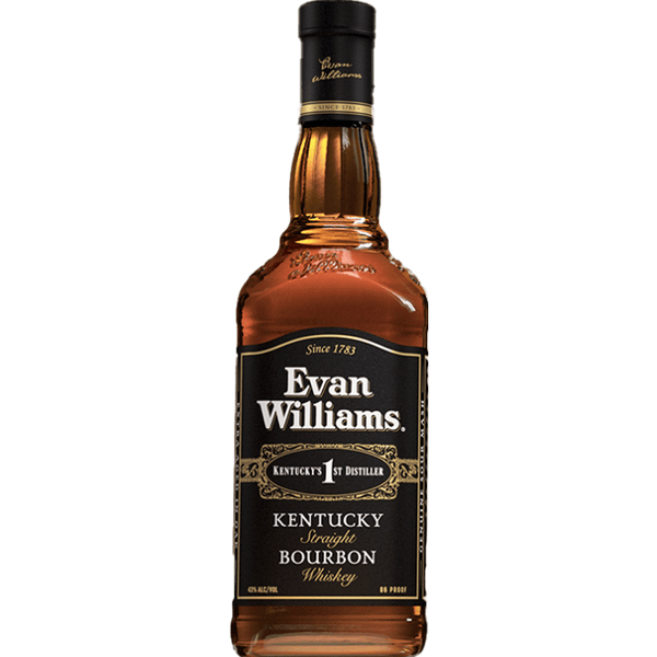 Evan Williams Black Label Kentucky Straight Bourbon Whiskey 86 Proof 750ml bottle