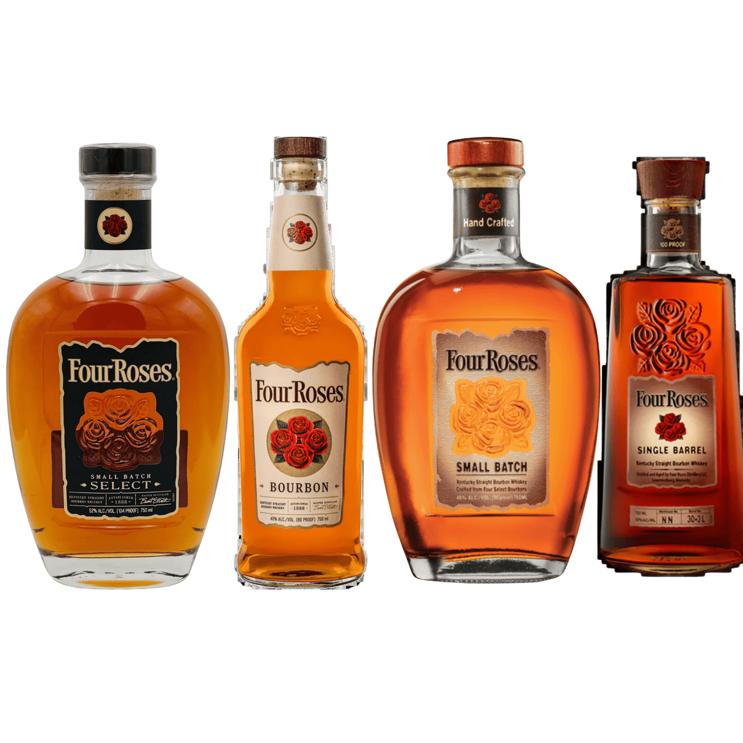 Four Roses Bourbon Whiskey Bundle - Liquor On Broadway