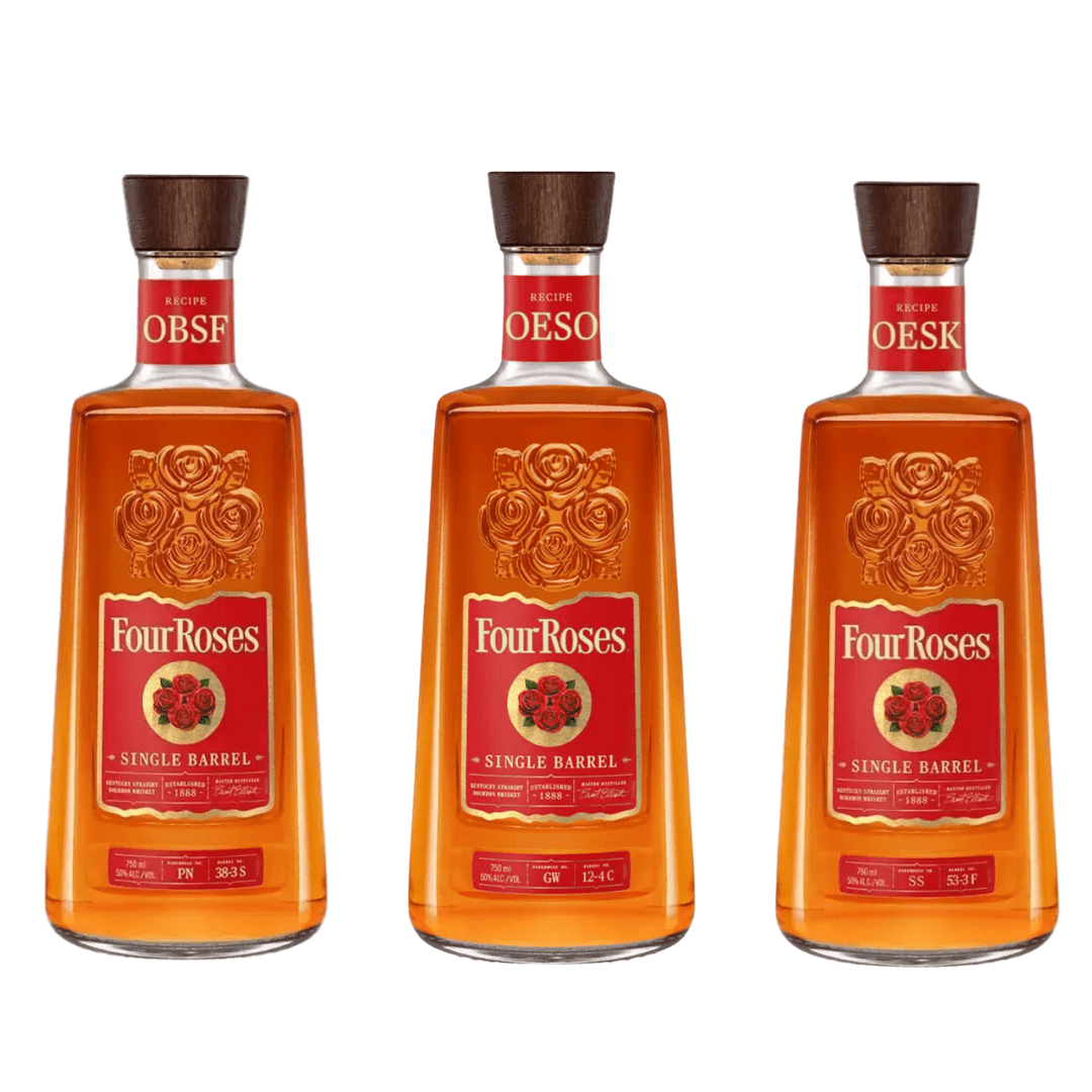 Four Roses OESO OBSF OESK Single Barrel Bourbon – Limited Edition Kentucky Whiskey - Liquor On Broadway