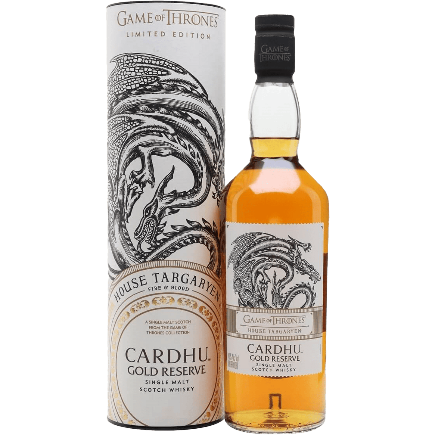 Game Of Thrones House Targaryen Cardhu Gold Reserve Single Malt Scotch - Liquor On Broadway