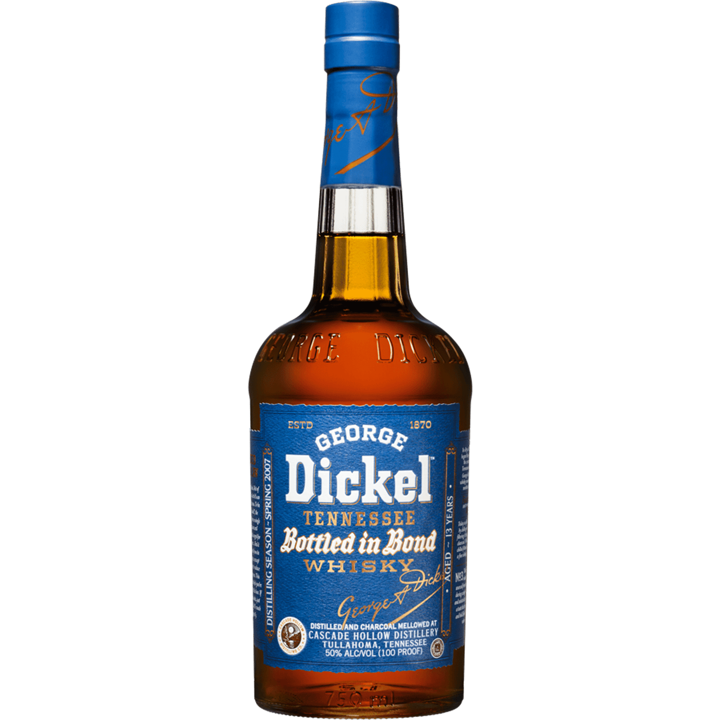 George Dickel Bottled in Bond Distilling Season 2007 Tennessee Whisky 13y - Liquor On Broadway