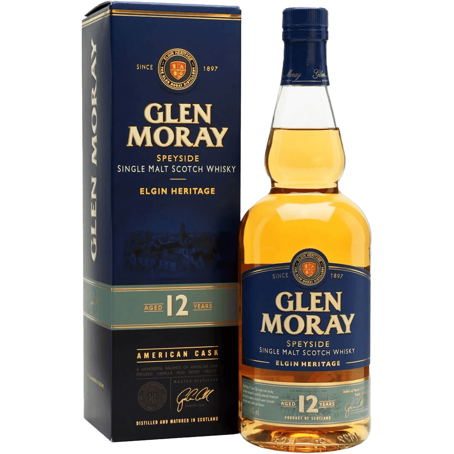 Glen Moray Speyside Single Malt Scotch Whisky Aged 12 Years - Liquor On Broadway