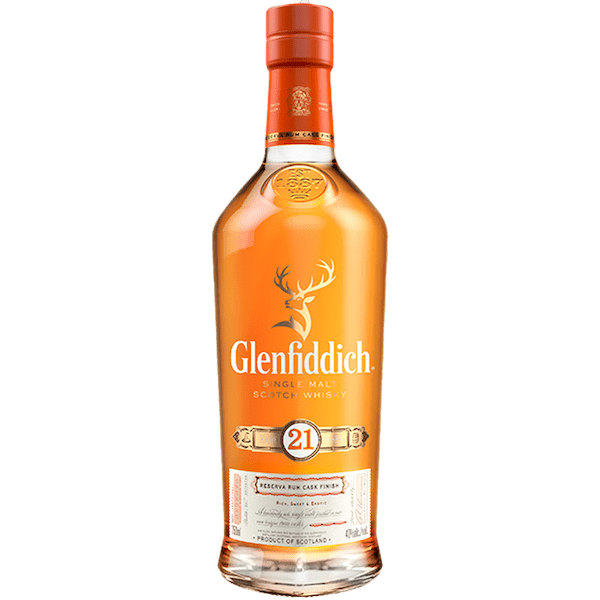 Glenfiddich 21 Year Old Reserva Rum Cask Finish Single Malt Scotch Whisky 750ml bottle