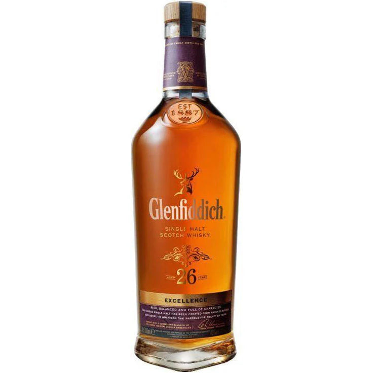 Glenfiddich Excellence 26 Year Old Single Malt Scotch – 750 ml