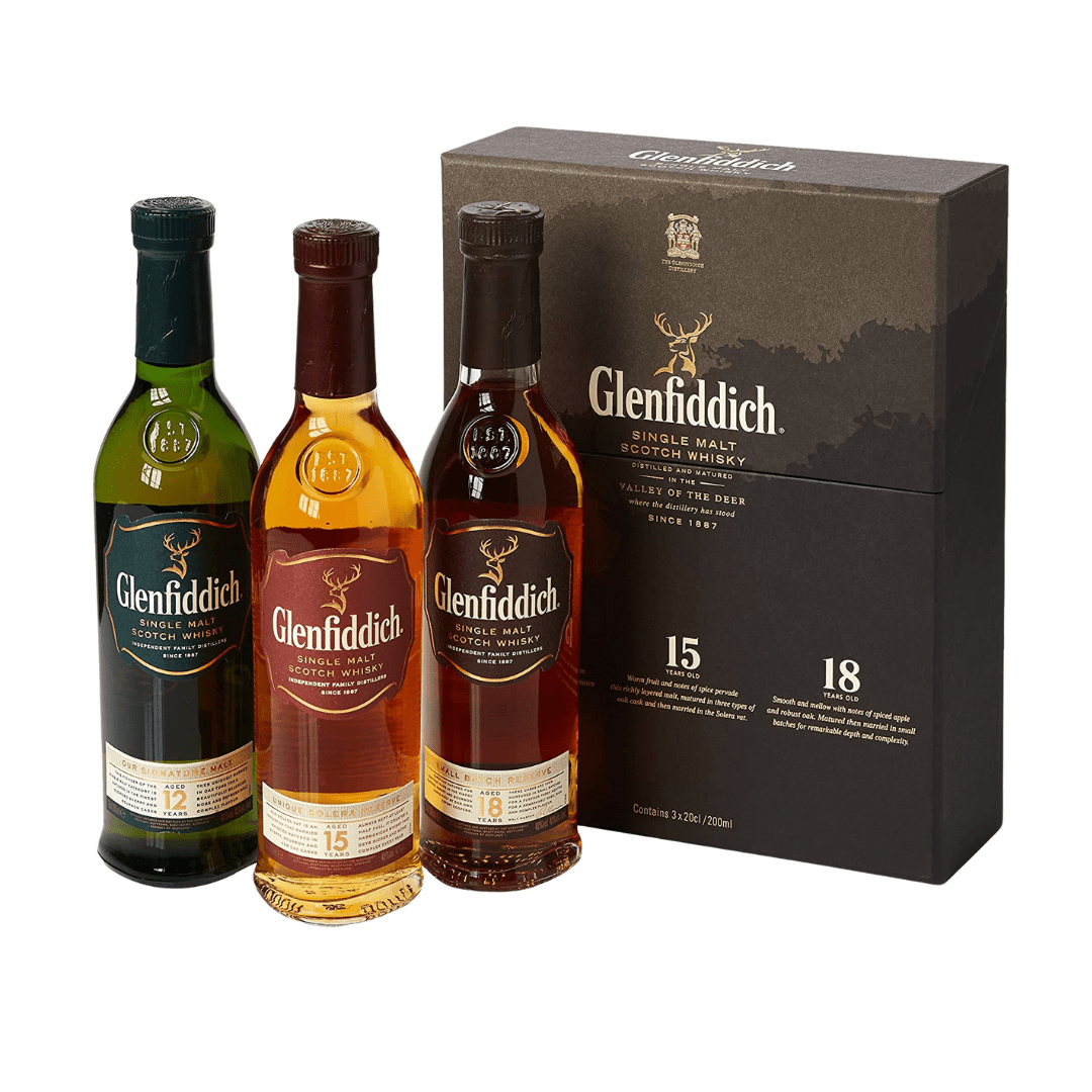Glenfiddich Trio Pack Scotch Whisky – Premium Whisky Gift Set | 3x50ml - Liquor On Broadway