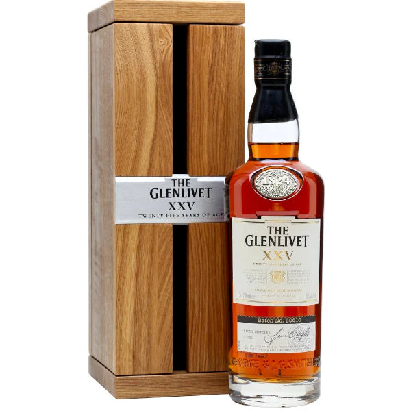 The Glenlivet XXV 25 Year Old Single Malt Scotch Whisky 750ml front bottle