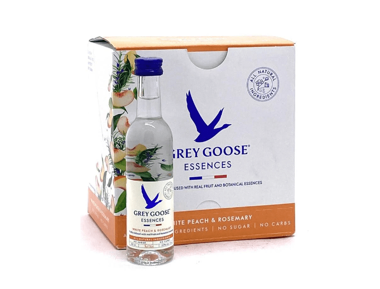 Grey Goose Essences White Peach & Rosemary Vodka 12 x 50 ml - Liquor On Broadway