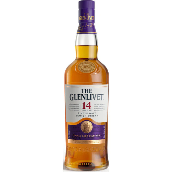 The Glenlivet 14 Year Cognac Cask Selection Single Malt Scotch Whisky 750ml bottle