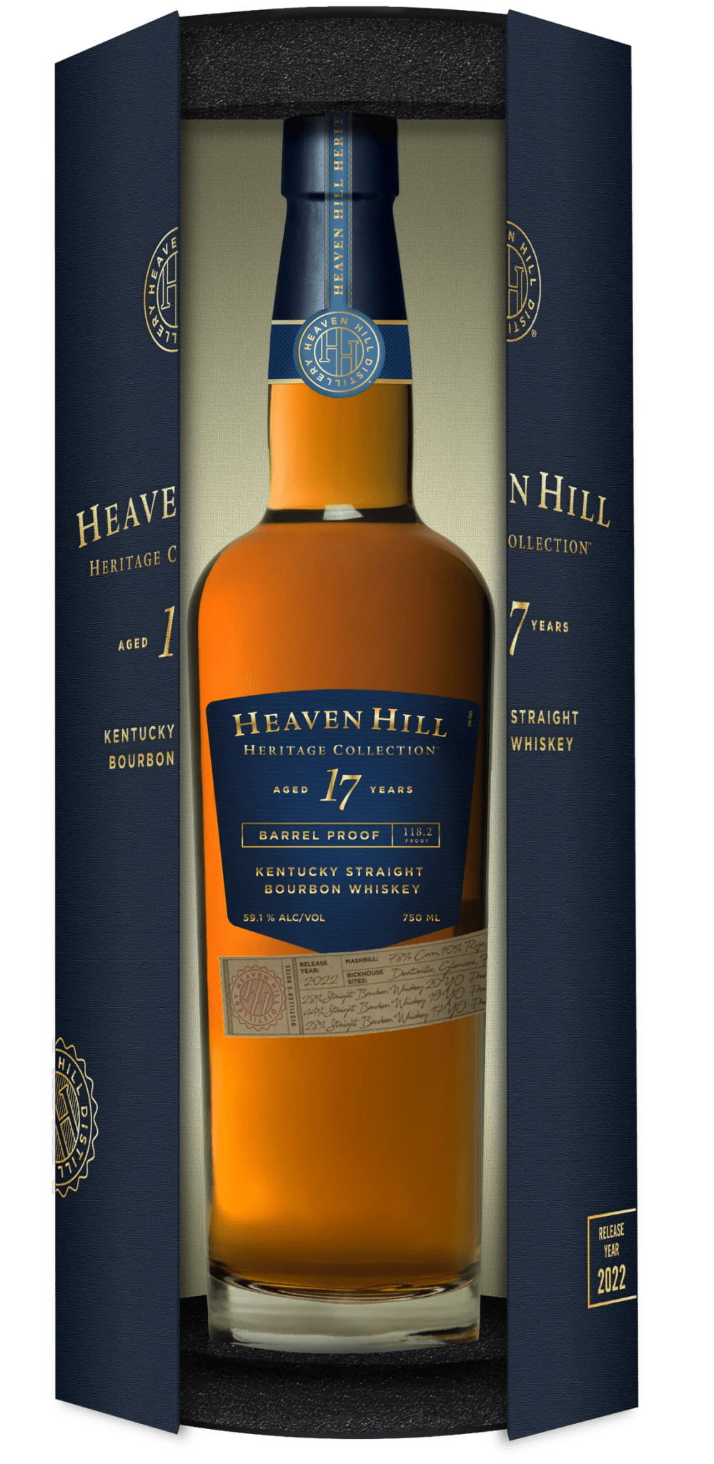 Heaven Hill Heritage Collection 17 Year Old Barrel Proof Bourbon Whiskey - Liquor On Broadway