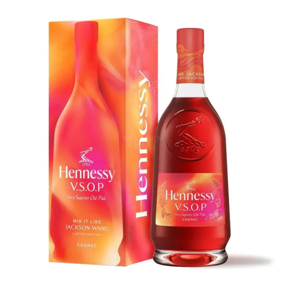 Hennessy VSOP Jackson Wang Limited Edition Cognac 750ml red and gold carafe