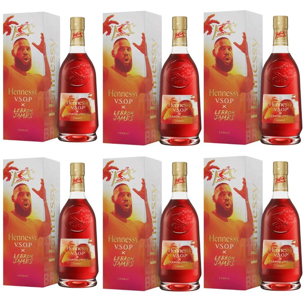 Hennessy VSOP X LeBron James Limited Edition Cognac 6 Pack front bottles