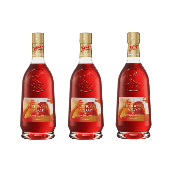 Hennessy VSOP X LeBron James Limited Edition Cognac 3 Pack front bottles