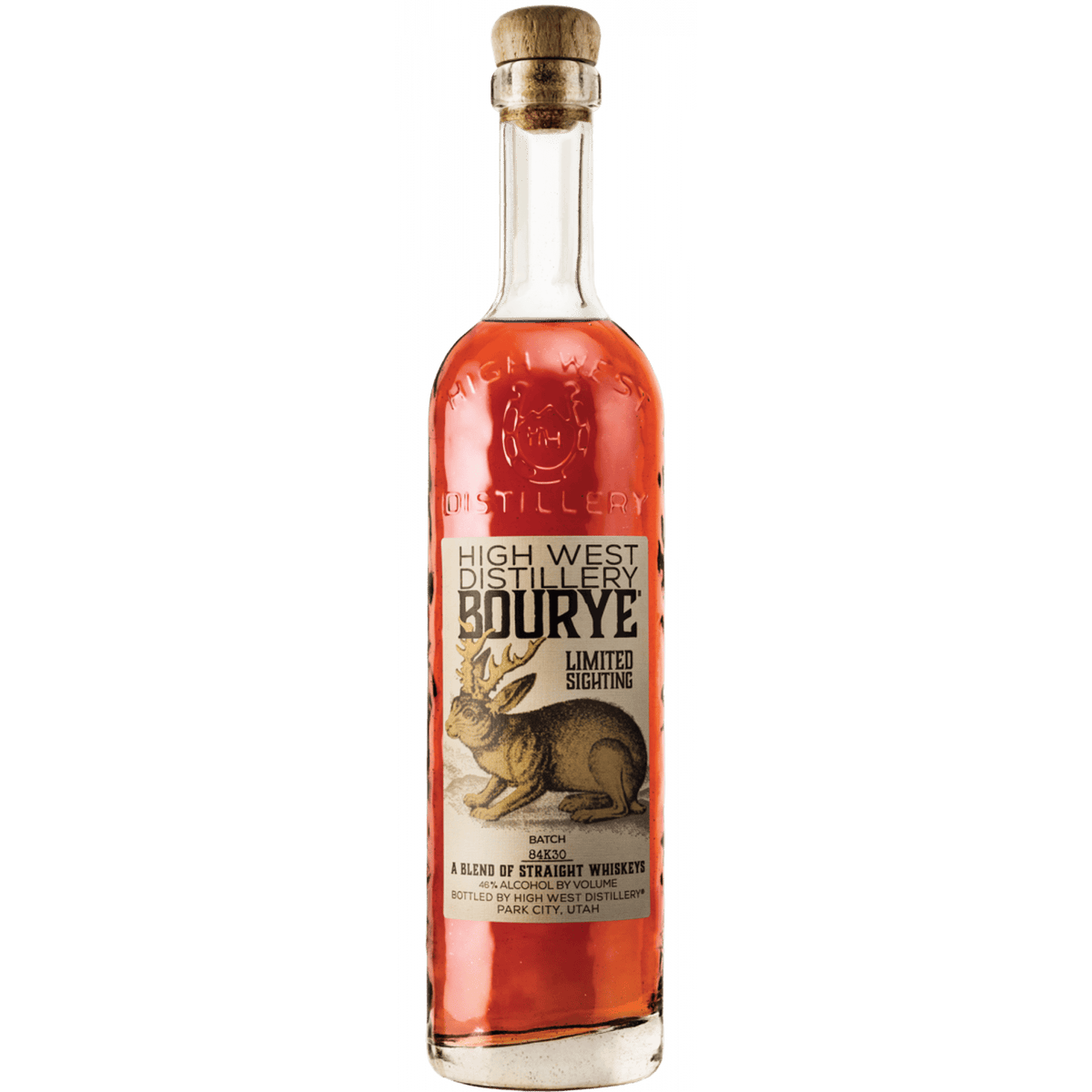 High West Bourye Original Label Blended Straight Bourbon & Rye Whiskey 750ml front bottle