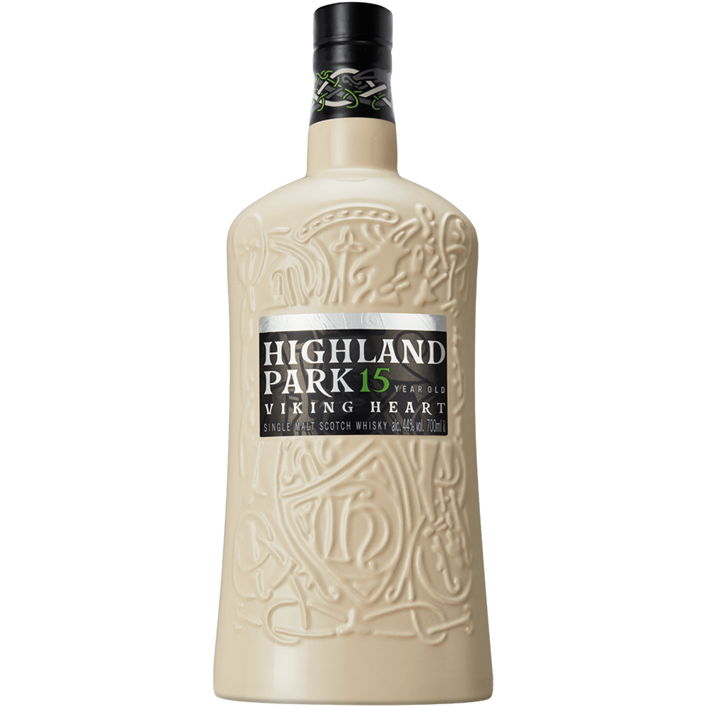 Highland Park 15 Year Old Viking Heart Single Malt Scotch Whisky 750ml ceramic decanter
