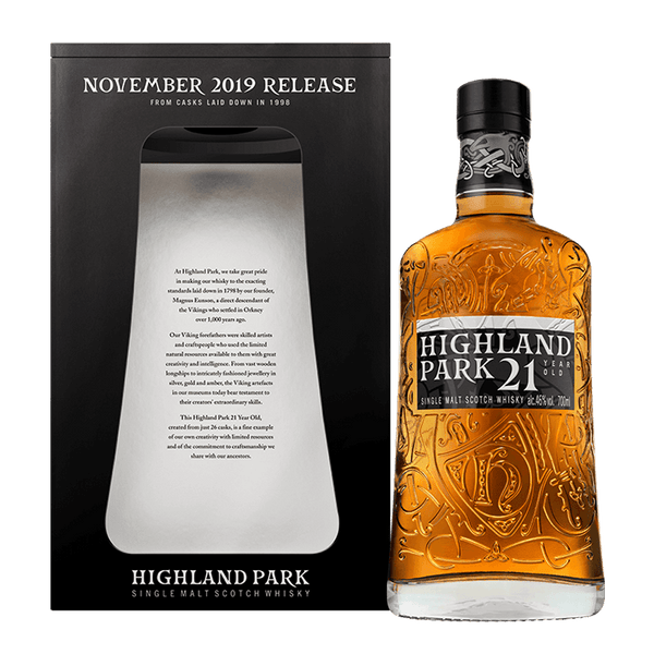 Highland Park 21 Year Old November 2019 Release Single Malt Scotch Whisky 750ml bottle 