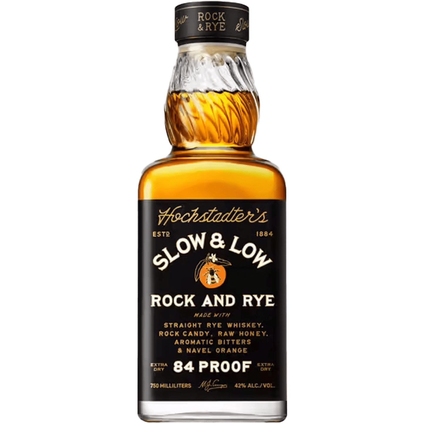 Hochstaders Slow & Low Rock & Rye Straight Rye Whiskey - Liquor On Broadway