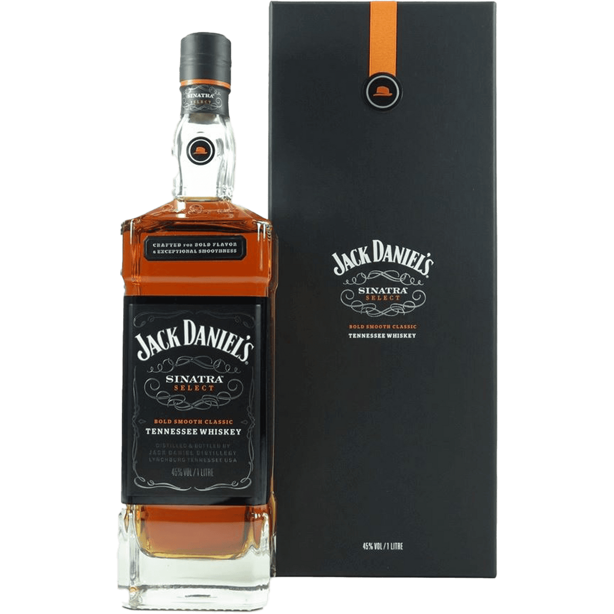 Jack Daniel’s Sinatra Select Tennessee Whiskey 1L front bottle