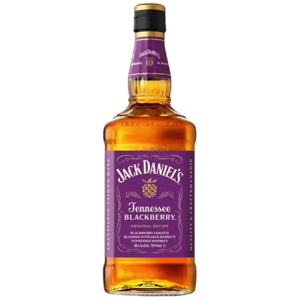 Jack Daniel's Tennessee Blackberry Flavored Whiskey 750ml front bottle