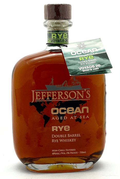 Jefferson's Ocean Aged At Sea Voyage 26 Double Barrel Rye Whiskey - Liquor On Broadway