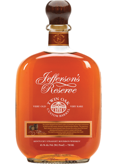 Jefferson's Twin Oak Custom Barrel Bourbon - Liquor On Broadway