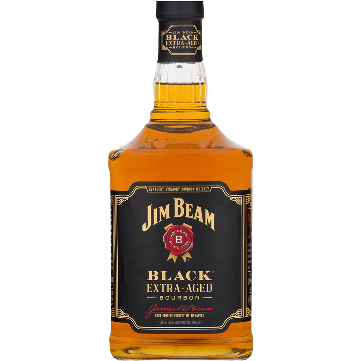 Jim Beam Black Extra Aged Bourbon 375ml front bottle
