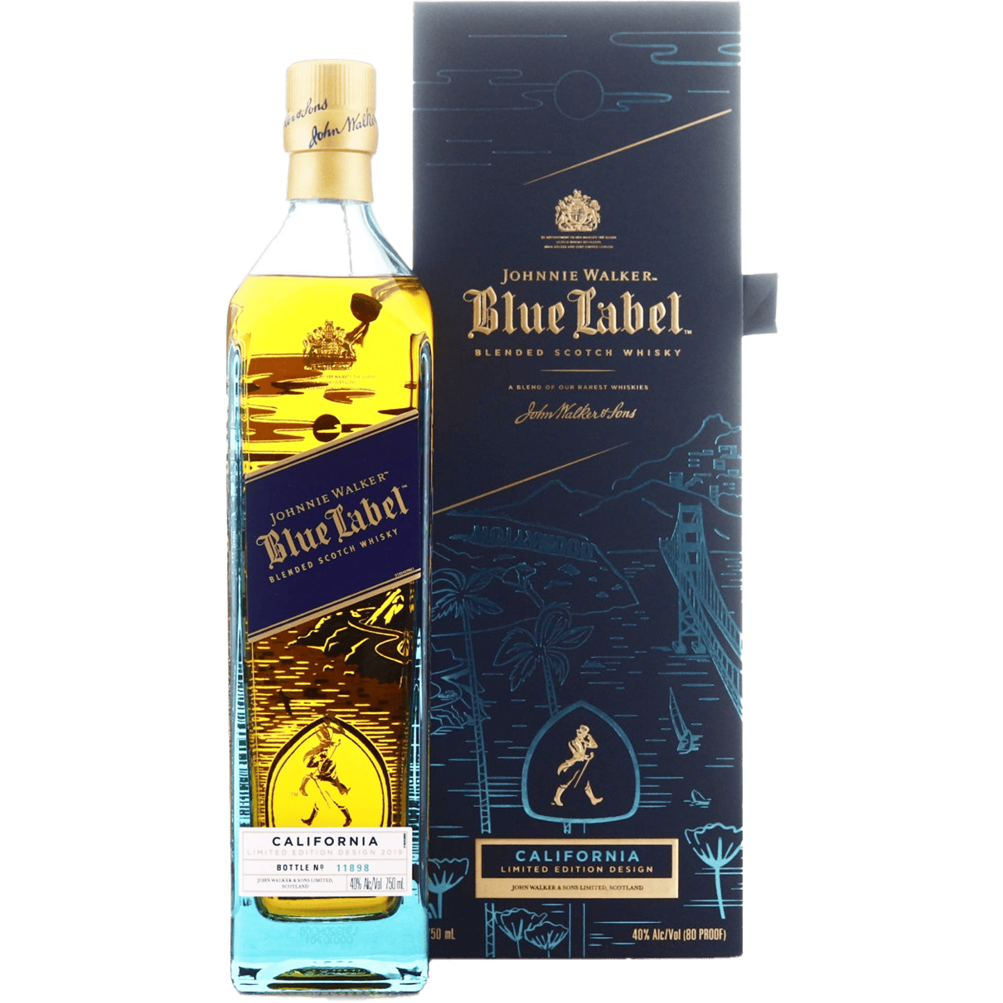 Johnnie Walker - Blue Label "California" Limited Edition Design 750 ML - Liquor On Broadway