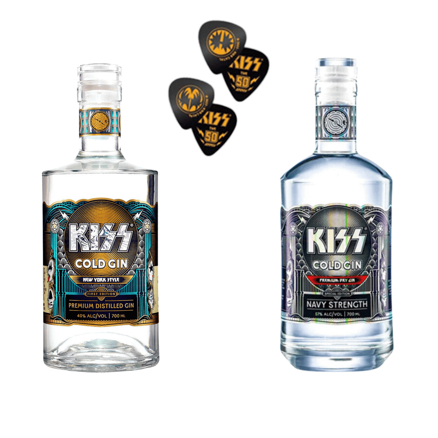 KISS The Starchild & Catman Gin – with Free 50th Anniversary Edition Picks - Liquor On Broadway
