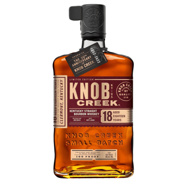 Knob Creek 18 Year Old Kentucky Straight Bourbon Whiskey 750ml front bottle