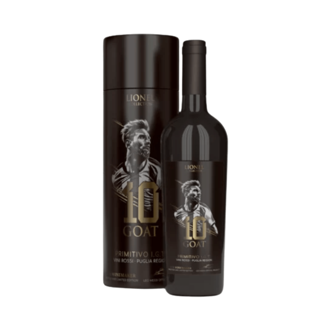 Lionel Messi Collection 10 – GOAT Primitivo Red Wine - Liquor On Broadway