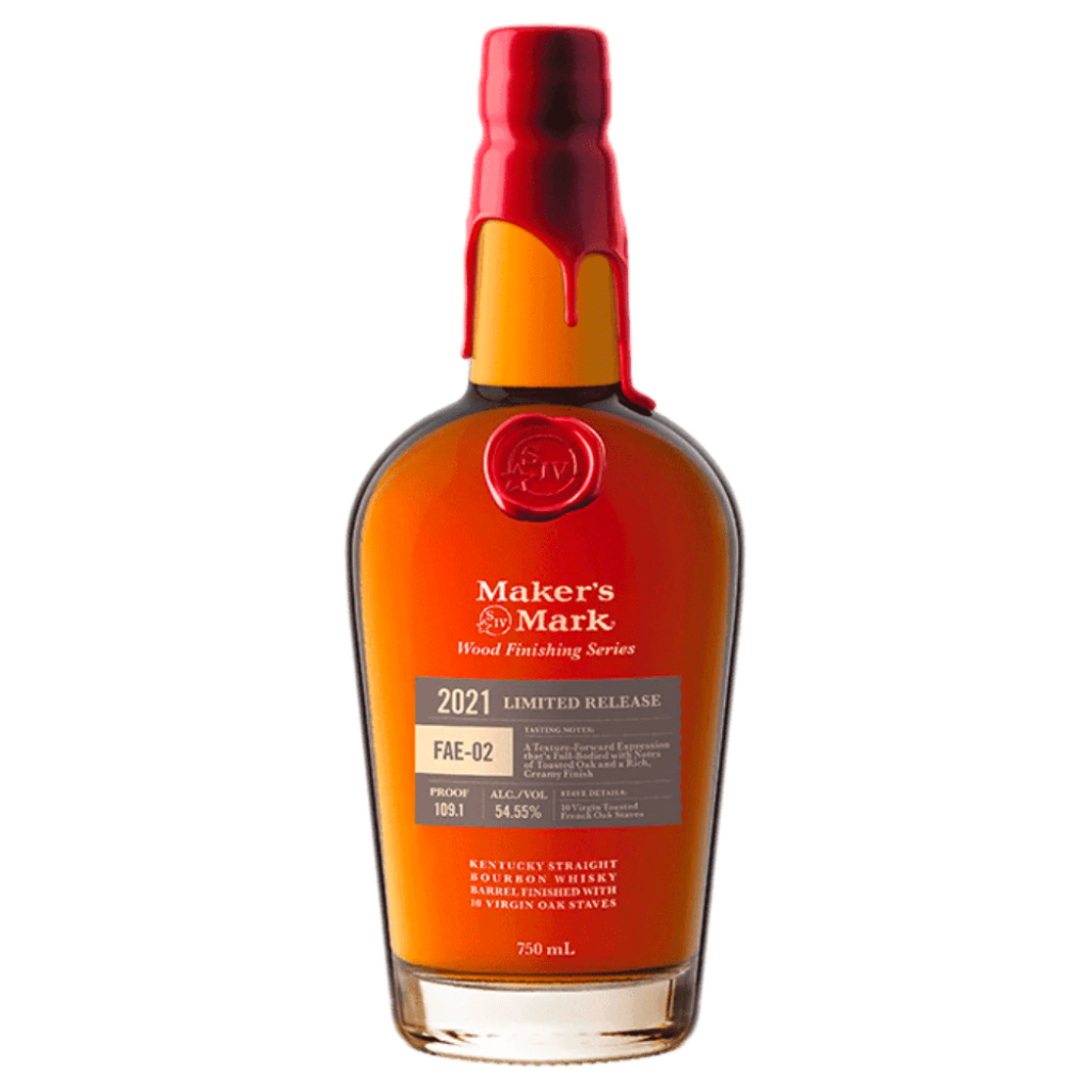 Maker’s Mark Wood Finishing Series 2021 FAE-02 750ml front bottle