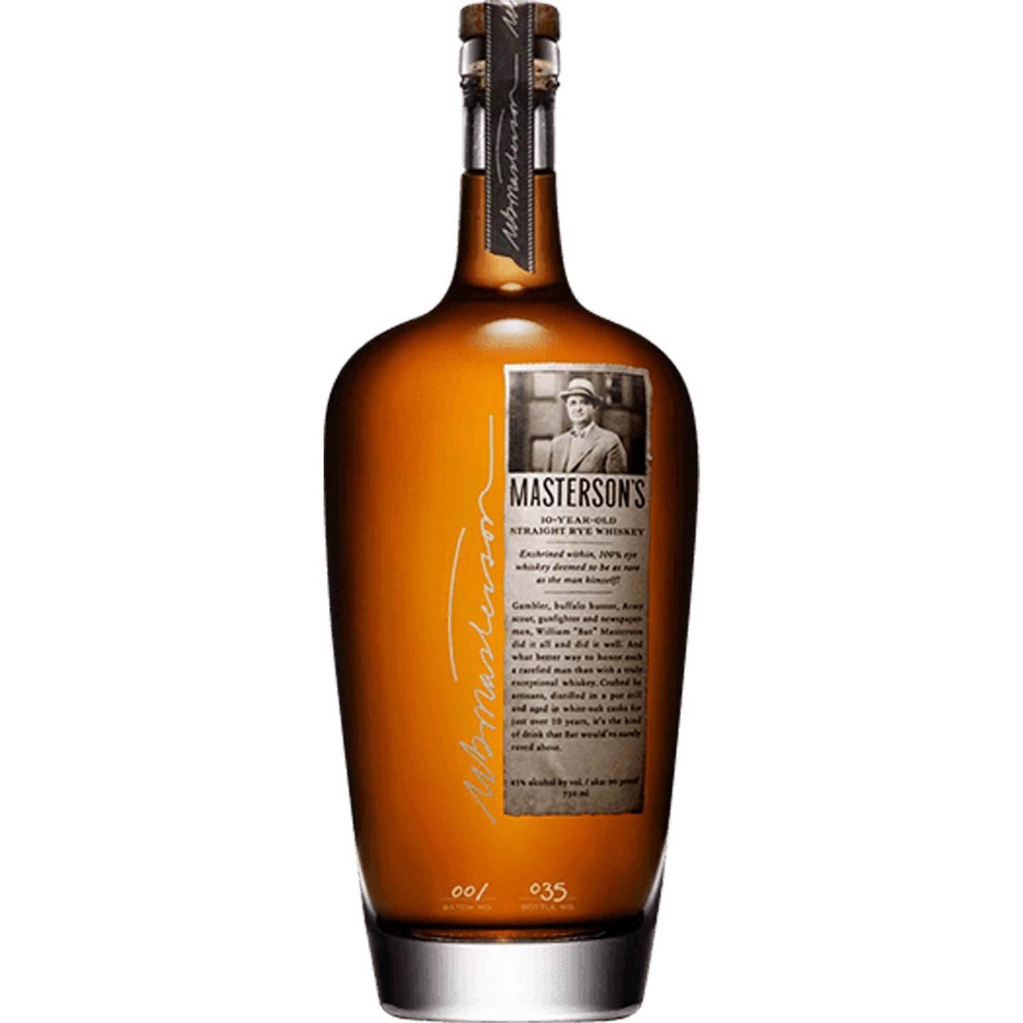 Mastersons 10 Year Old Straight Rye Whiskey Barrel Finished - Liquor On Broadway