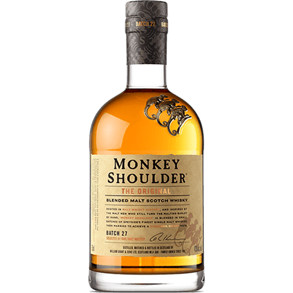 Monkey Shoulder Blended Scotch Whisky 750ml front bottle