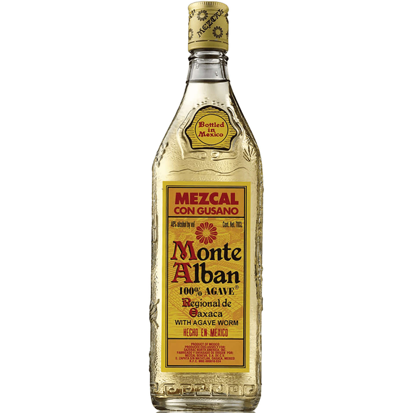 Monte Alban Mezcal Con Gusano 750ml - Liquor On Broadway