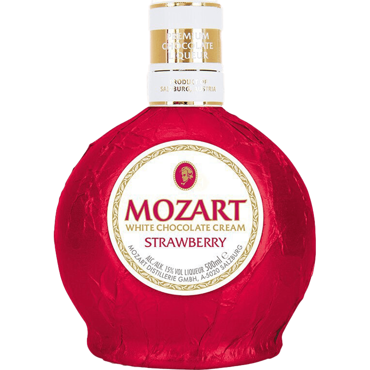 Mozart Strawberry White Chocolate Cream - Liquor On Broadway