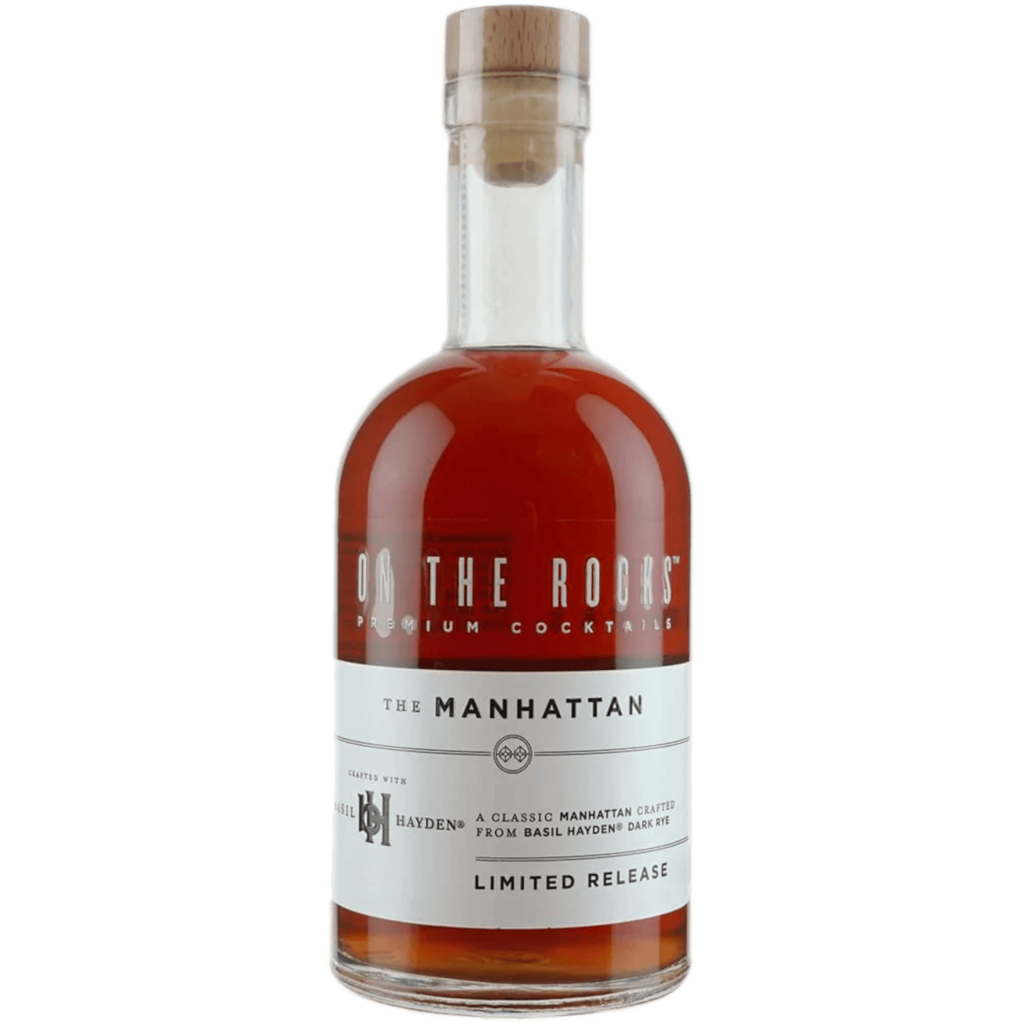 On The Rocks Manhattan Made With Basil Hayden Dark Rye - Liquor On Broadway