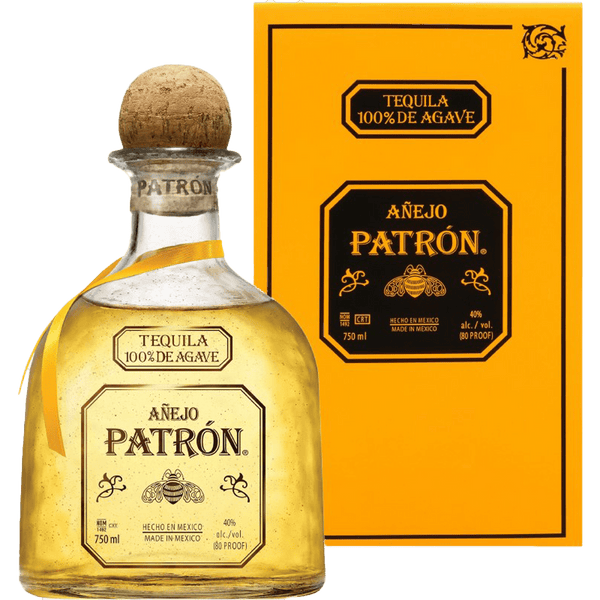 Patron Anejo Tequila 750ml front bottle