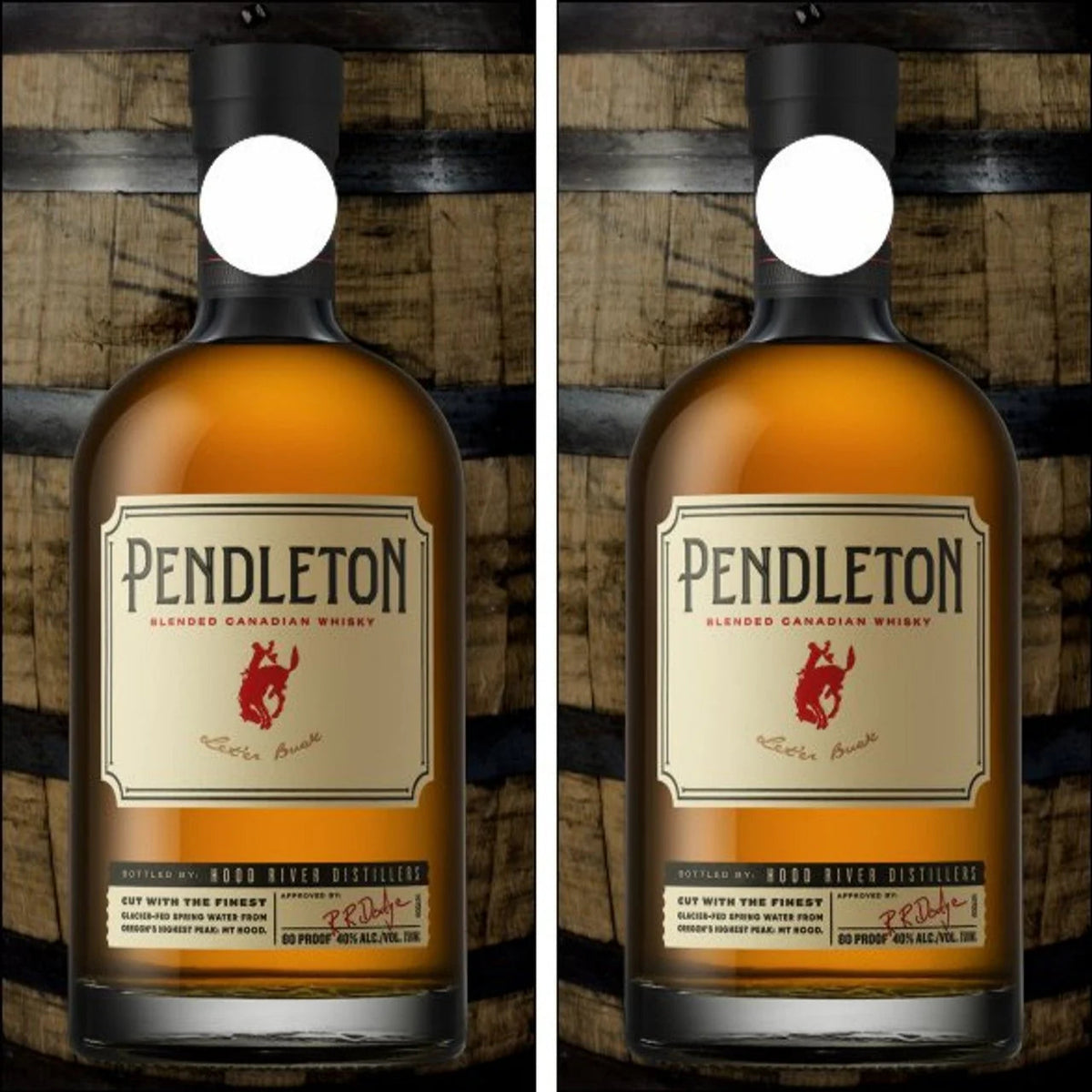 Pendleton Canadian Whisky 2 Pack (2 x 750ml) front bottle