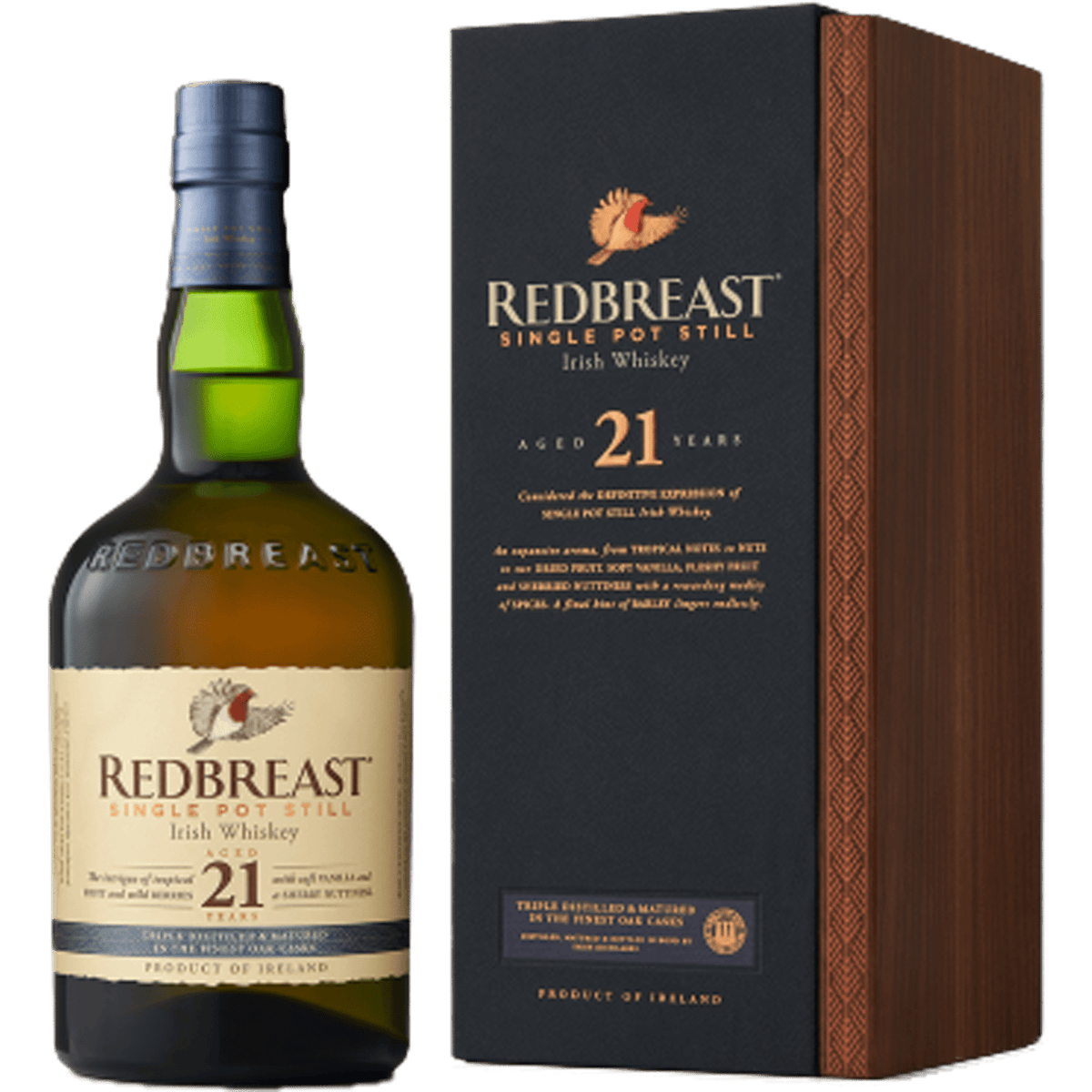Redbreast 21 Year Old Irish Single Pot Still Whiskey