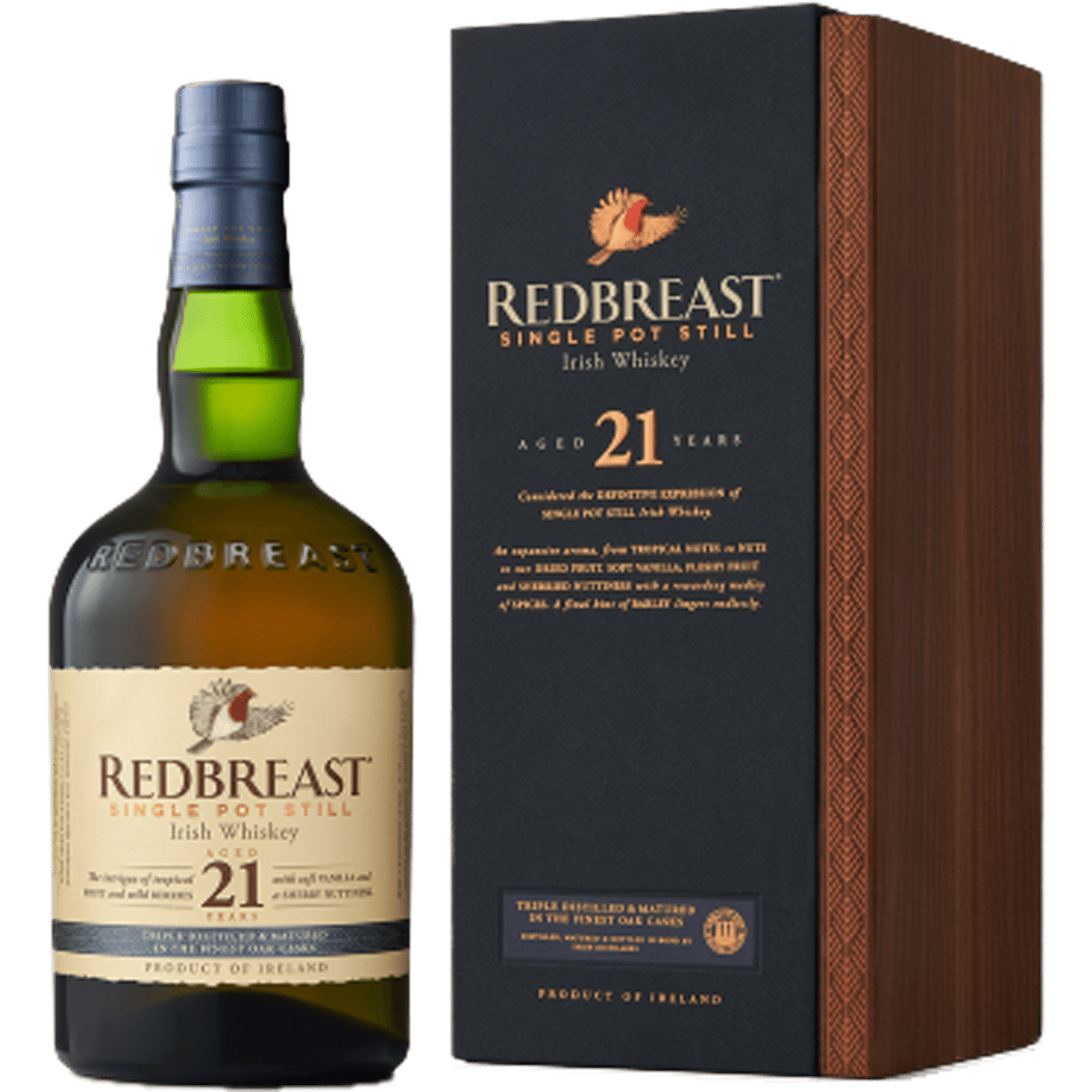 Redbreast Single Pot Still Aged 21 Years Single Pot Still Irish Whiskey - Liquor On Broadway