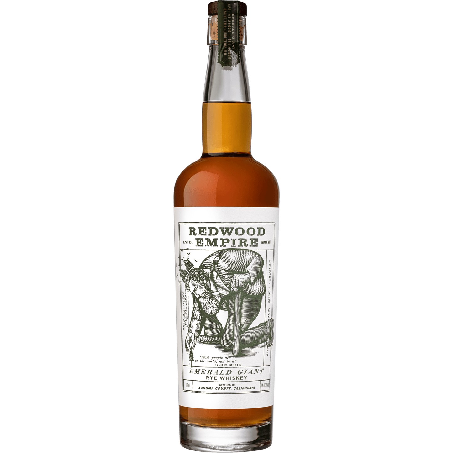 Redwood Empire Emerald Giant Rye Whiskey - Liquor On Broadway