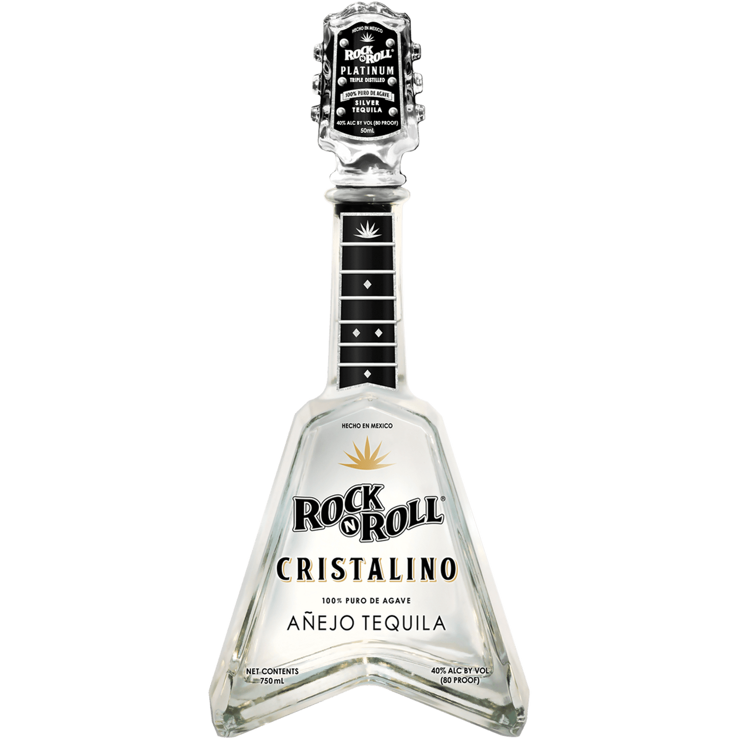 Rock N Roll Cristalino Añejo Tequila 750ml - Liquor On Broadway