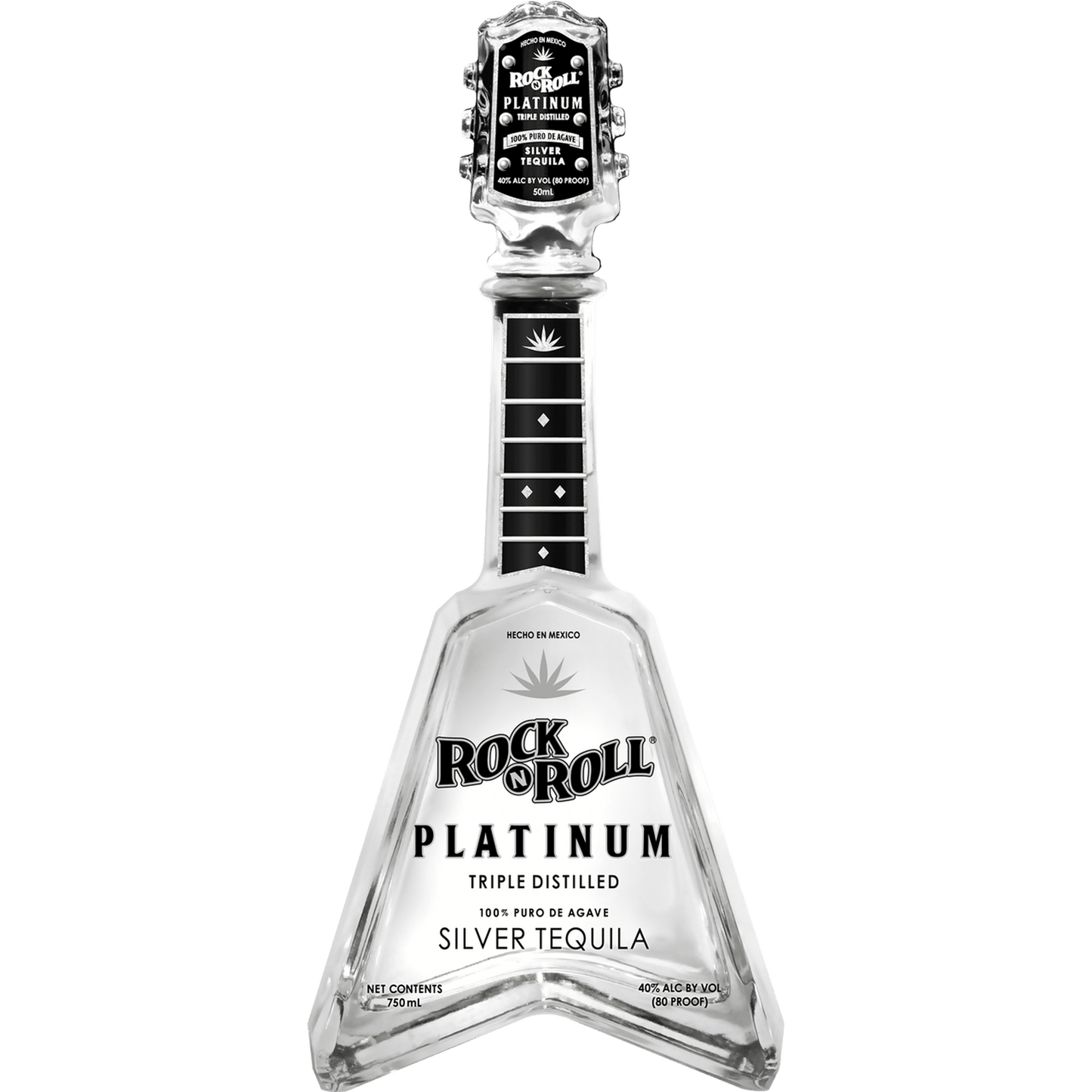 Rock N Roll Tequila Platinum Triple Distilled - Liquor On Broadway