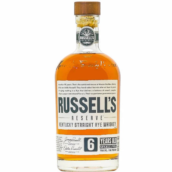 Russell’s Reserve 6 Year Rye – 45% – 750 ml