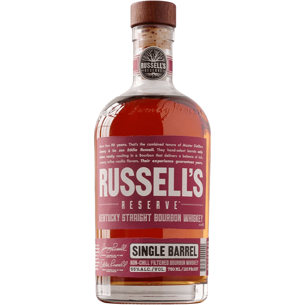 Russell’s Reserve Single Barrel Bourbon – 55% – 750 ml