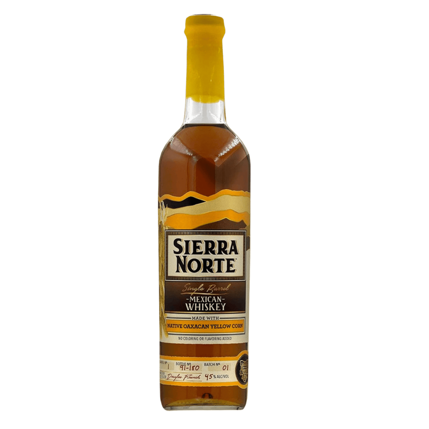 Sierra Norte Single Barrel Mexican Whiskey Yellow Corn - Liquor On Broadway